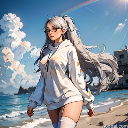 related ai porn images free for Woman One Skinny Long Hair 20s Seductive White Hair Bangs Straight White Soft Anime Crisp Anime Bedroom On Back Thigh Socks Sweater Choker Oversized Sweater/Hoodie Pov Panties Busty Glasses