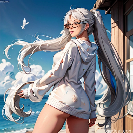 related ai porn images free for Woman One Skinny Long Hair 20s Seductive White Hair Bangs White Soft Anime Crisp Anime Bedroom On Back Thigh Socks Sweater Choker Oversized Sweater/Hoodie Pov Panties Busty Glasses Messy