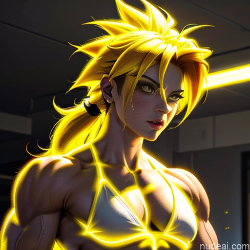 related ai porn images free for Super Saiyan Super Saiyan 4 Neon Lights Clothes: Red Neon Lights Clothes: Yellow Woman Bodybuilder Busty Front View