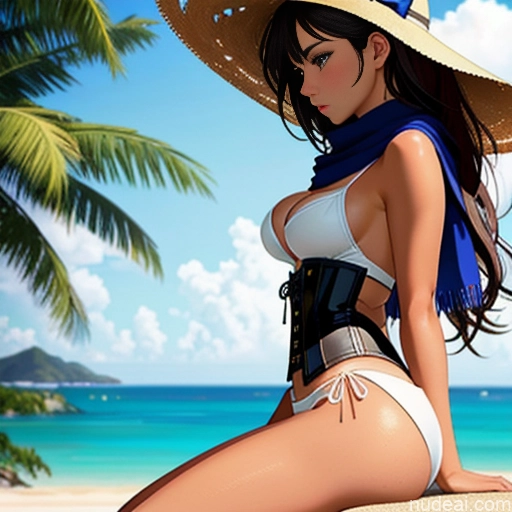 Woman One Perfect Boobs Small Ass Tall Tanned Skin 18 Sad Brunette Straight Crisp Anime Street Front View Scarf Micro Skirt Short Shorts Corset Peeing Soinegemshadow