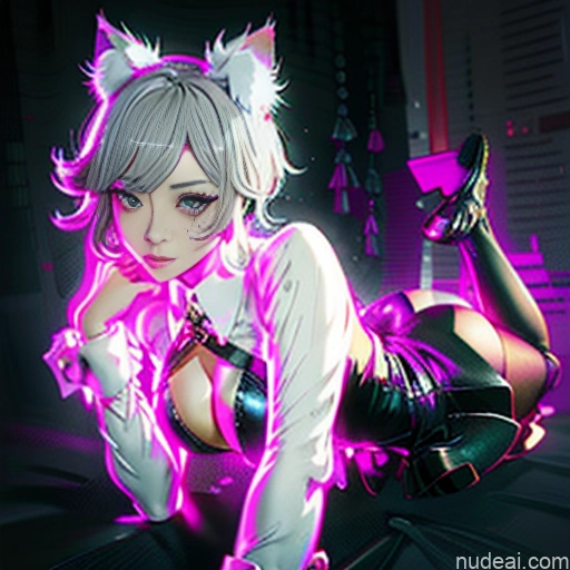 related ai porn images free for Neon Lights Clothes: Purple Nude Lynette: Genshin Impact Cosplayers