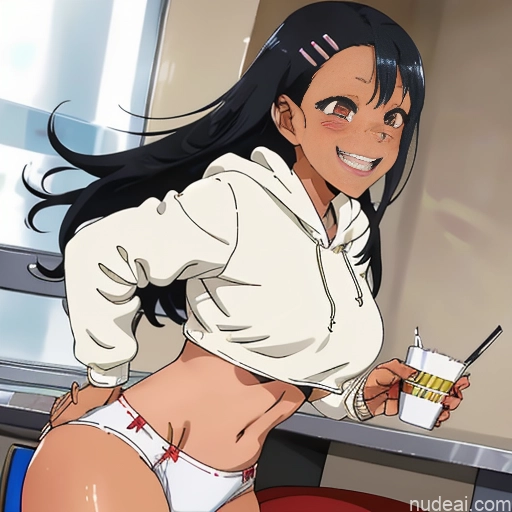 related ai porn images free for Nagatoro Hayase, Hair Ornament, Brown Eyes, Hairclip ,dark Skin, Black Hair Huge Boobs Big Ass Cropped Hoodie Underboob Happy Front View Underwear Soft + Warm Restaurant