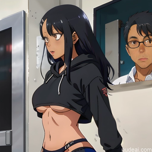 related ai porn images free for Nagatoro Hayase, Hair Ornament, Brown Eyes, Hairclip ,dark Skin, Black Hair Huge Boobs Big Ass Cropped Hoodie Underboob Front View Underwear Soft + Warm Restaurant