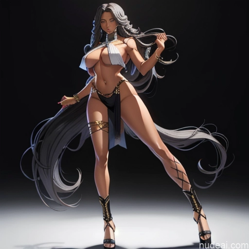 related ai porn images free for Busty Huge Boobs Perfect Boobs Beautiful Big Hips Long Legs Perfect Body Tall Long Hair Dark Skin White Hair African Elf Outfit/Elf Bikini