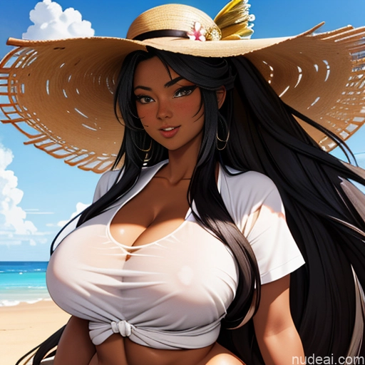 related ai porn images free for Dark Skin 18 Pink Hair Shirt Busty Long Hair Perfect Boobs Black Ahegao Tanned Skin African Chubby Big Hips Detailed Crisp Anime (Double)-Paizuri Two