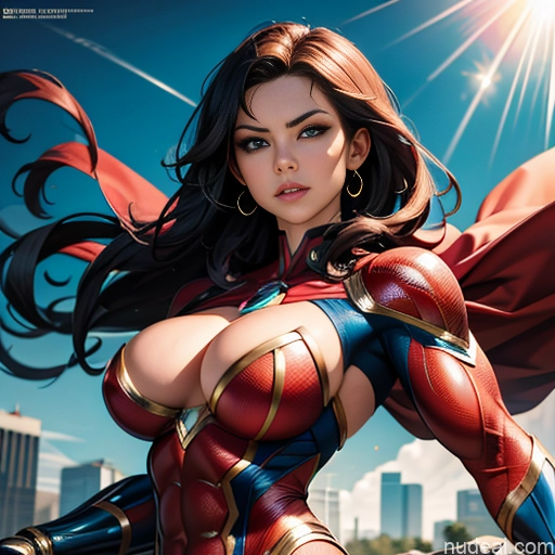related ai porn images free for Superheroine Superhero Busty Muscular Abs Squirt