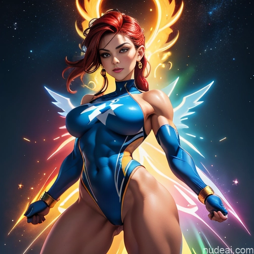 related ai porn images free for Israel Jewish Superhero Bodybuilder Busty Abs Powering Up Heat Vision