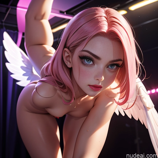 related ai porn images free for Several Busty Perfect Boobs Beautiful Tall Perfect Body Skinny Abs 18 Pink Hair Strip Club Detailed German Pouting Lips Seductive Lipstick Long Legs Muscular Partially Nude Athlete Angel