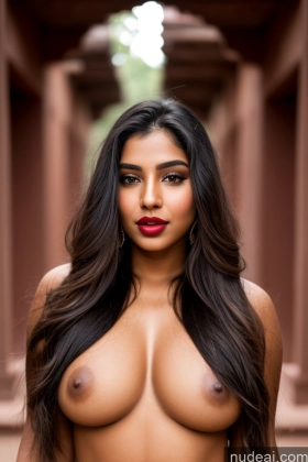 Thick Lipstick Long Hair Indian